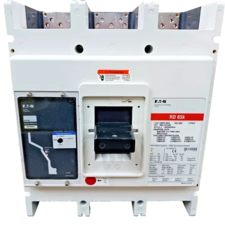 EATON 1600 AMP CIRCUIT BREAKER 3P 600 VAC RD316T33W W/ DIGITRIP 310 TRIP UNIT