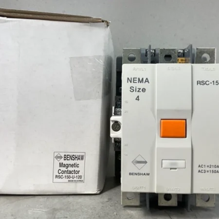 NEW BENSHAW RSC-150-U-120 MAG CONTACTOR 3P 150 A 100-240V COIL 1NO/1NC 50HP/230V