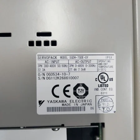 1PC New Yaskawa SGDH-75DE-OY Servo Driver Free Expedited Shipping
