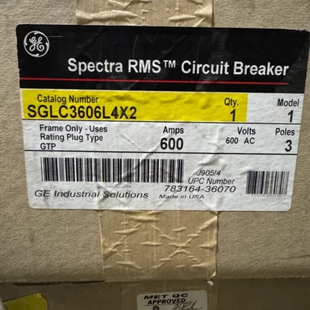NEW GE SGLC3606L4X2 600 AMP FRAME 3 POLE 600V CIRCUIT BREAKER SGLC3606