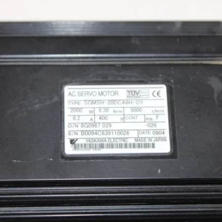 YASKAWA AC SERVO MOTOR SGMSH-20DCA6H-OY