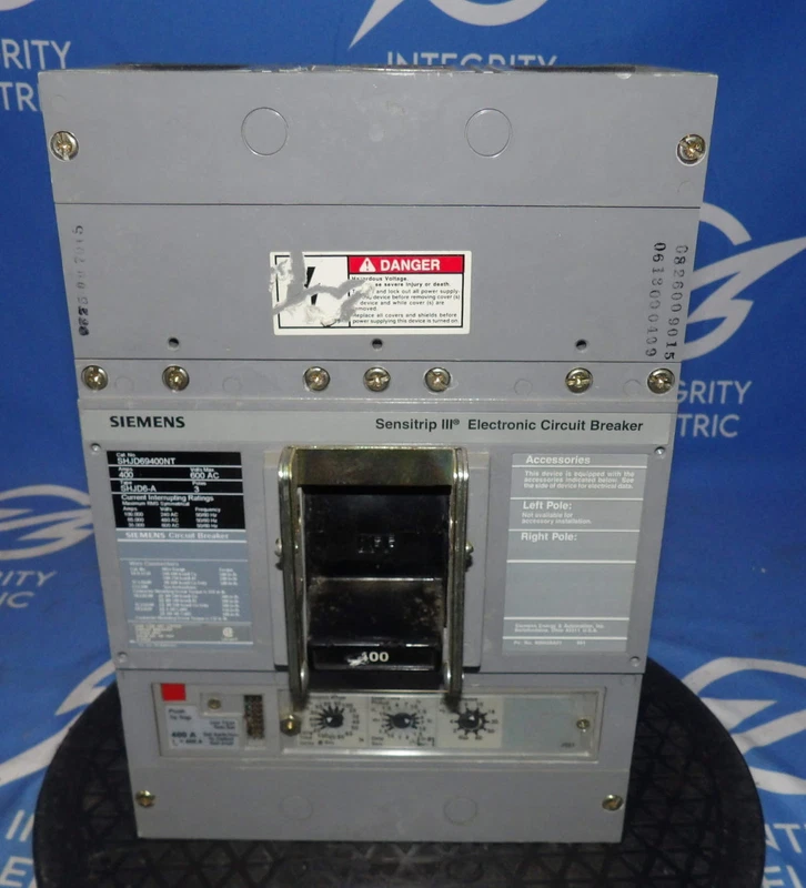 Siemens SHJD69400NT SHJD6-A 400A 600V 3 Pole Circuit Breaker w/ 400A Trip w/ ... 2 SHJD6 A 0