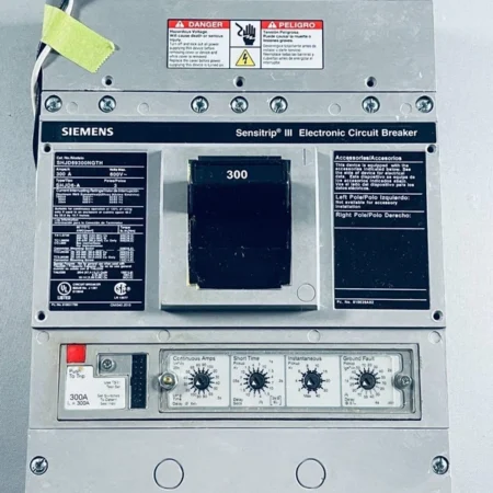 Siemens SHJD69300NGTH Circuit Breaker, 600V, 300A, 3P