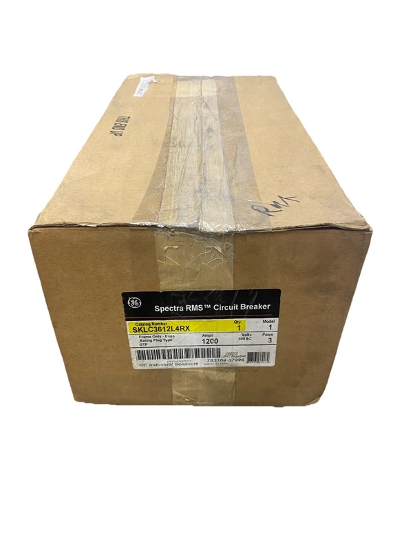 NEW - GE Spectra RMS SKLC3612L4RX Circuit Breaker -1200 Amp, 600 AC, 3 Pole NIB 2 SKLC3612L4RX 0