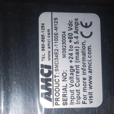 AMCI SMD34E2-1100A-S12S Gear Drive Motor +24 to +80VDC, 5.4A *BRAND NEW*