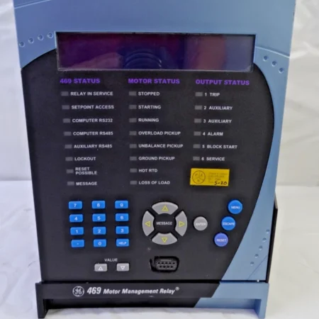 GE Multilin SR469-P5-HI-A20-E Motor Management Relay, For PARTS/ REPAIR