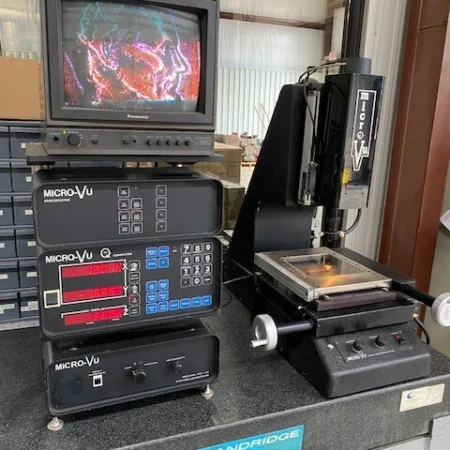 Micro Vu Measuring System- FD-10 Video Focus Detector, Vu Q16 Computer
