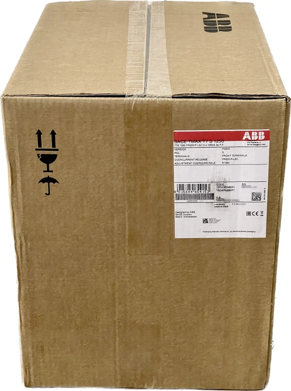 NEW ABB SACE Tmax T7S 1250 T7S1250 Circuit Breaker PR231/P LS/I, 1250 Amp, 3-P 2 T7S1250 0