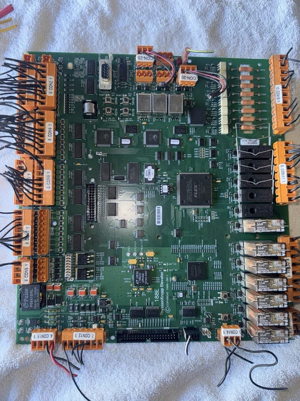 ThyssenKrupp Elevator. TAC-20/22 I/O Board w/ LON. CPU 188E. 6300KY10 2 TAC 20 0