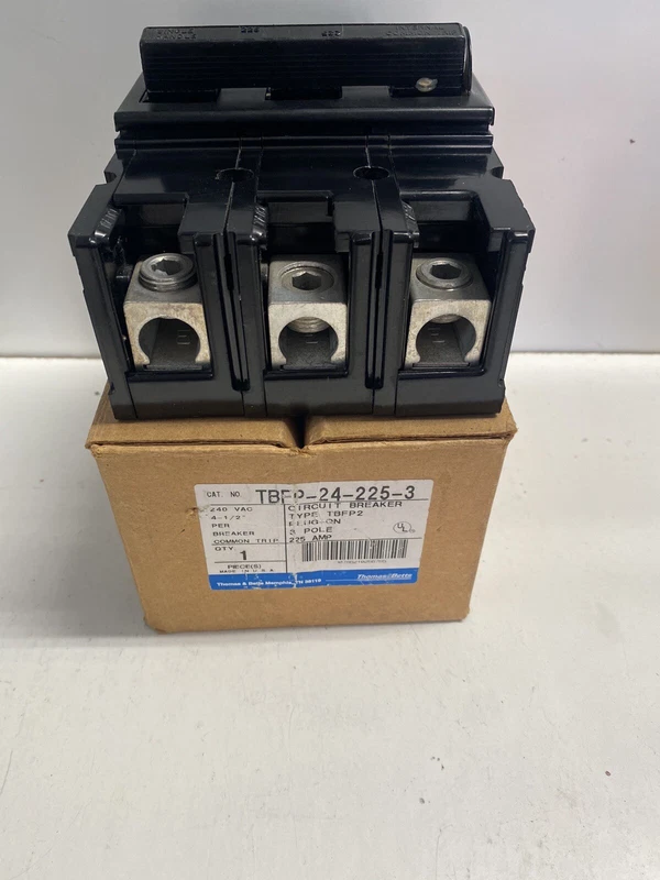 THOMAS & BETTS TBFP24-225-3. 225 Amp 3 Pole Main Circuit Breaker. 240Volt New⚡️ 2 TBFP24 225 3 0