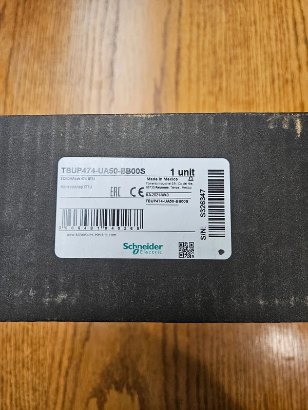 SCHNEIDER ELECTRIC SCADAPack 474 Series model TBUP474-UA50-BB00S 2 TBUP474 UA50 BB00S 0