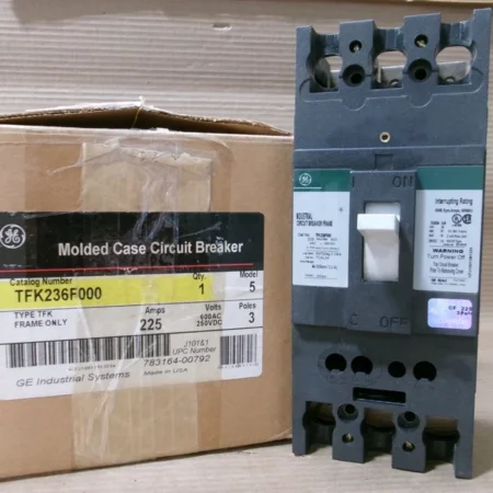 NEW GE TFK TFK236F000 3 pole 225 Amp Frame 600V Circuit Breaker NOB