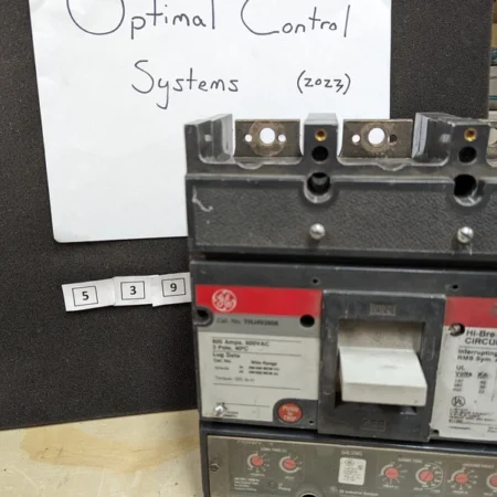 General Electric circuit breaker 3 pole 600A 600VAC trip unit THJ4V2606