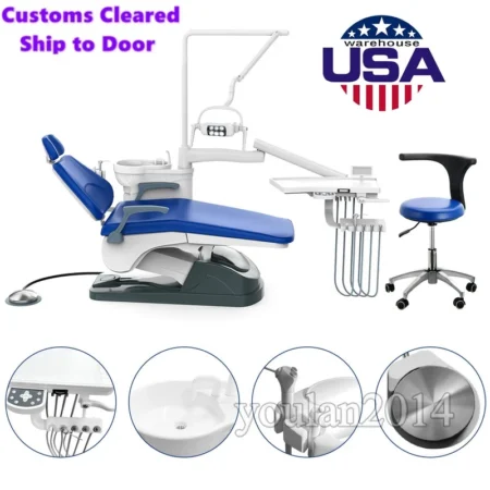 TJ2688-A1 Dental Unit Chair Computer Controlled DC Motor PU Leather &Stool