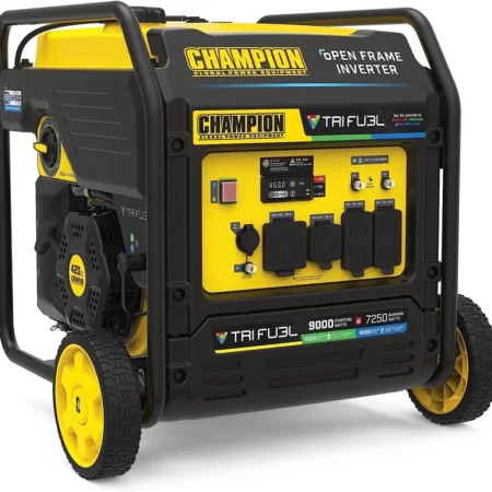 Champion 9,000-W Tri-Fuel Gas Inverter Generator with Electric Start, CO Sensor