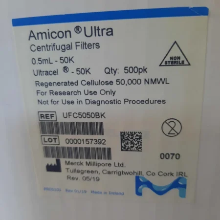 Millipore, Amicon Ultra Centrifugal Filters 0.5mL 50k, UFC5050BK, 500pk SAVE 40%