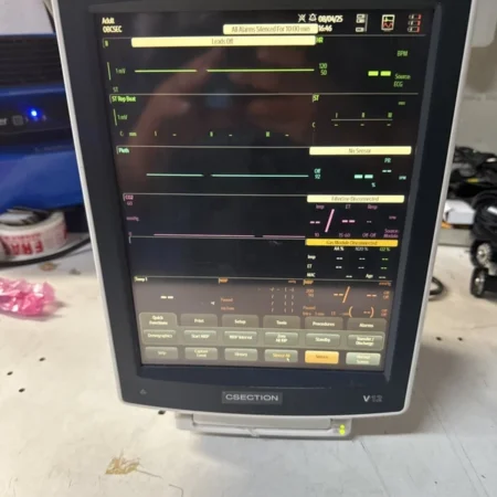 Mindray V12 Patient Monitor W/ V-Dock Power Supply & Modules (CO2)