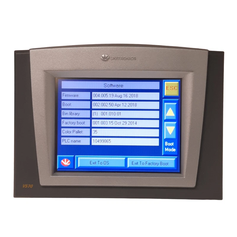 Unitronics V570-57-T20B Vision OPLC HMI, 5.7in Touchscreen, RS232/485, 12/24VDC 2 V570 57 T20B 0 1