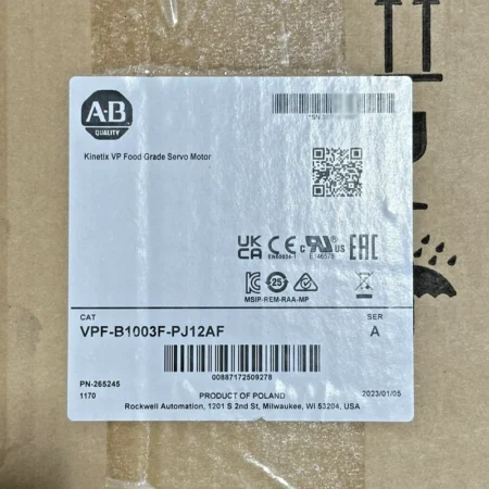 VPF-B1003F-PJ12AF / VPFB1003FPJ12AF Allen Bradley Kinetix Food Grade Servo Motor