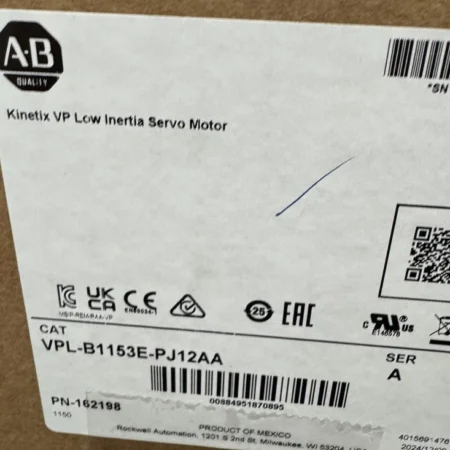Allen Bradley VPL-B1153E-PJ12AA VPL Low Inertia Motor 480V AC VPLB1153EPJ12AA