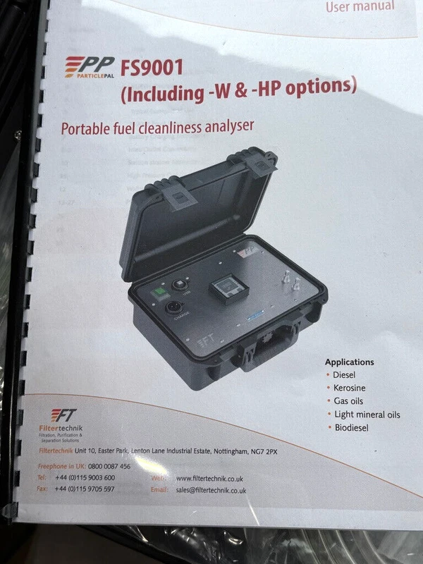 Filtertechnik Ltd- FS9001 Oil Calibration Sensor for precise Values- New Cond 2 Values 0