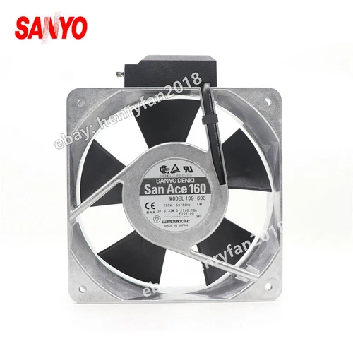 SANYO Denki 109-603 SanAce Axial Fan 230V 0.21A 37.5W 160*160*51MM Cooling Fan 2 109 603 0.webp