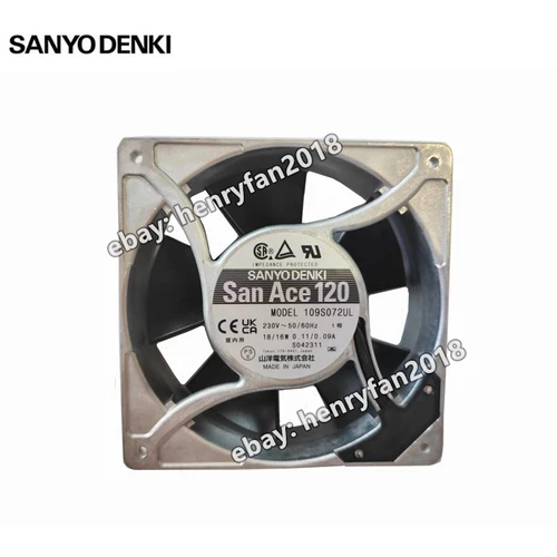 Sanyo Denki 109S072UL Axial Fan SanAce 230V 0.11/0.09A 120*120*38MM Cooling Fan 2 109S072UL 0.webp