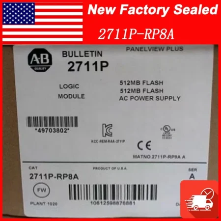 Allen-Bradley 2711P-RP8A SER A HMI PanelView Plus 6 Logic Module AB 2711PRP8A US
