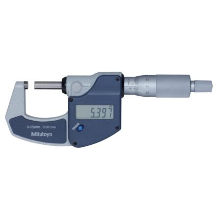 Mitutoyo 293-821-30 Digimatic Micrometer 25mm Metric IP65 Ratchet Stop