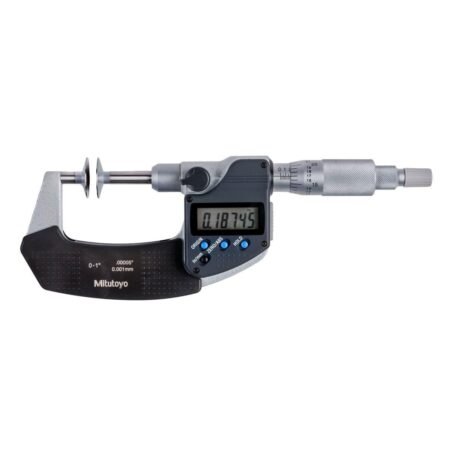 Mitutoyo 369-350-30 Digimatic Disk Micrometer, 0-1 0-25.4mm IP54 SPC