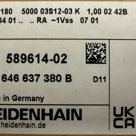 HEIDENHAIN ERN 180 5000 line encoder ID 377104-90 ID 589614-02 new in box