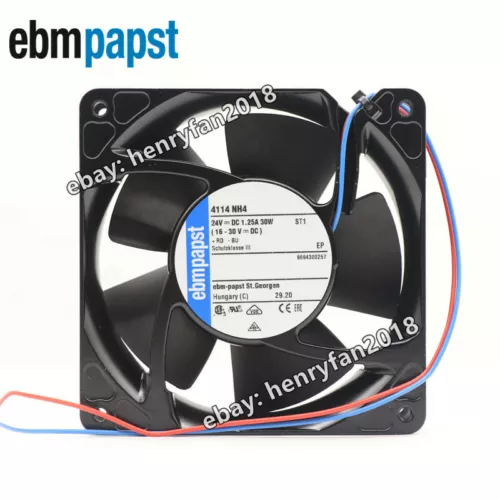 Ebmpapst 4114NH4 Axial Fan 24V 1.25A 30W 120*120*38MM 2-wire Cabinet Cooling Fan 2 4114NH4 0.webp