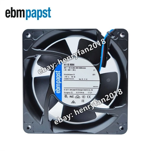 Ebmpapst 4118NH4 Axial Fan 48V 0.58A 28W 120*120*38MM 2-wire Cabinet Cooling Fan 2 4118NH4 0.webp