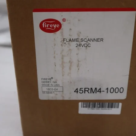 FIREYE 45RM4-1000 UV FLAME SCANNER 24VDC INFRARED SCANNER NEW IN BOX STOCK G247A