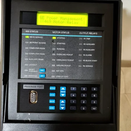 GE 469 SR469 GE Multilin 469-P5-HI-A20 Motor Management Relay and draw out case