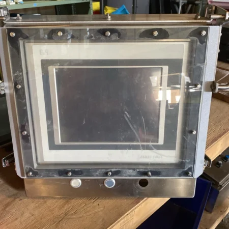 1PC Used B&R 4PP420.1043-75 Touch Screen Panel In Stainless Steel Enclosure