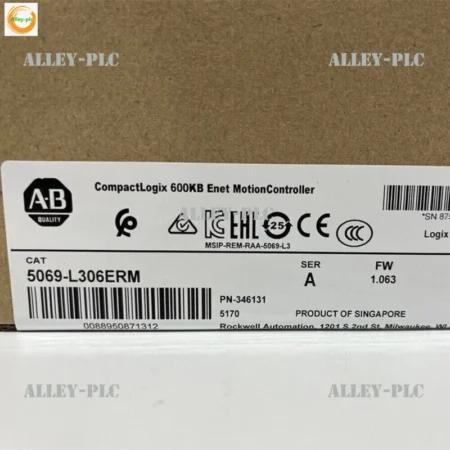 Allen-Bradley 5069-L306ERM CompactLogix 5380 PLC Processor