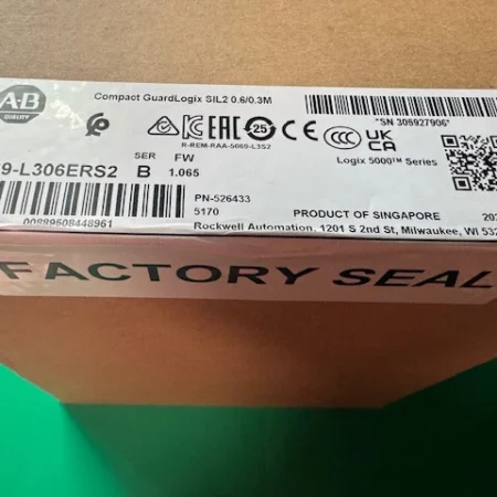 New Sealed Allen-Bradley 5069-L306ERS2 SER B Compact GuardLogix 5380 Controller