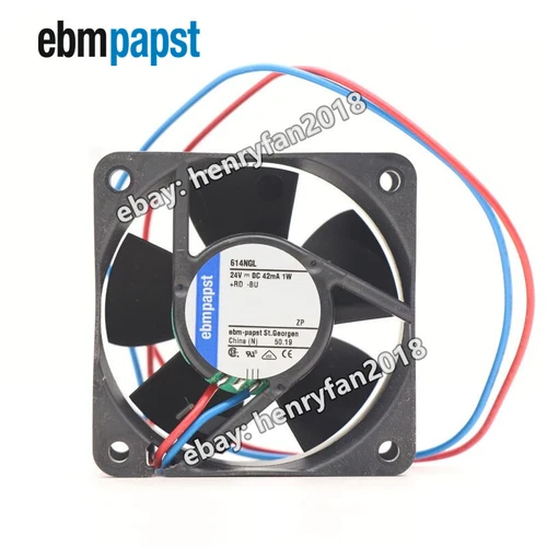 Ebmpapst 614NGL Axial Cooling Fan DC 24V 1.0W 60*60*25MM 42mA Control Box Fan 2 614NGL 0.webp