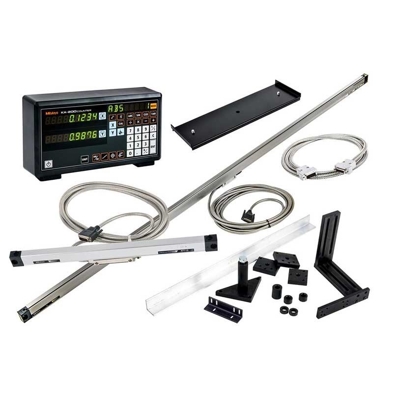 Mitutoyo 64PKA050A Lathe Package ABS Glass Linear Scale 60X12 w KA-200 DRO 1 Mitutoyo 64PKA050A Lathe Package ABS Glass Linear Scale 60X12 w KA-200 DRO