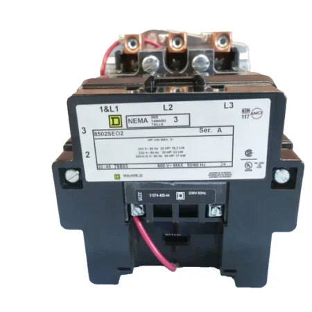 SquareD AC Magnetic NEMA Size 3, 8502SEO2V02S Contactor, 3 pole 3Ph NEW (w/ box)