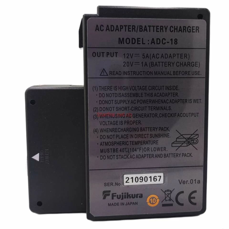 Original Japan Fujikur ADC-18 Fiber Optic Fusion Splicer Battery Charger FSM-19S 19R 61S 62S 80S 70S 70R 80C AC Adapter Price 1 Original Japan Fujikur ADC-18 Fiber Optic Fusion Splicer Battery Charger FSM-19S 19R 61S 62S 80S 70S 70R 80C AC Adapter Price