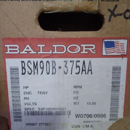 Baldor BSM90B-375AA AC Servo Motor
