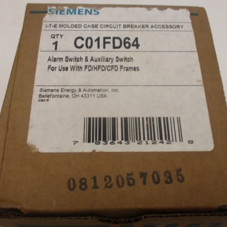 ITE CAT NO: C01FD64 CIRCUIT BREAKER ACCES. ALARM SWITCH & AUXILIARY SWITCH