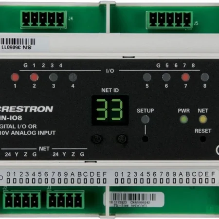 Crestron DIN-IO8 - 8 Way DIN Rail I/O Module