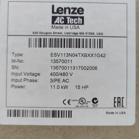 Lenze ESV113N04TXB AC TECH "BRAND NEW USA STOCK"