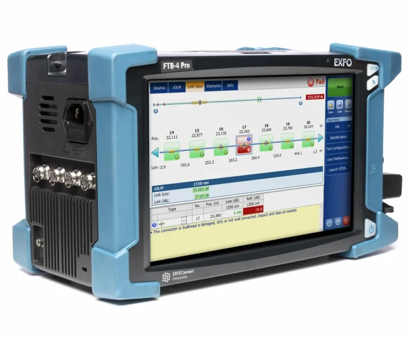 Original New EXFO MaxTester OTDR FTB-1v2-750C-SM1 OTDR Fiber Optic Handheld 1310/1550/1625 GPON, EPON, XGS-PON, 10GE EPON