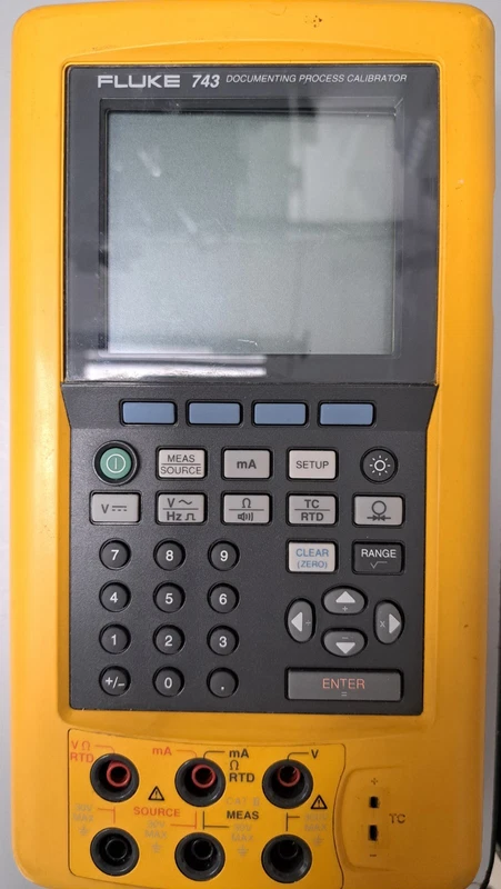 FLUKE 743 PROCESS CALIBRATOR No Battery UNTESTED AS IS FOR PARTS 2 Fluke743 0