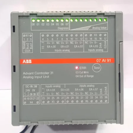 ABB GJR5251600R0202 07AI91 Advant Controller 31 Analog Input Unit 07 AI 91