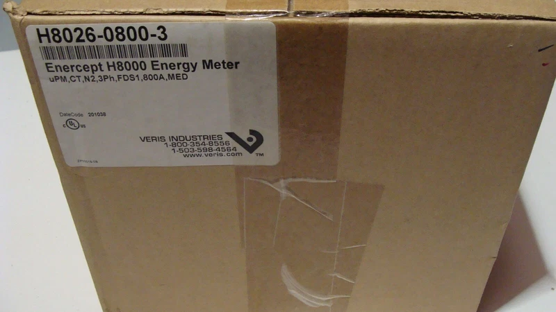 VERIS H8026-0800-3 Enercept H8000 Energy Meter Metering Transducer 800 AMP 2 H8026 0800 3 0